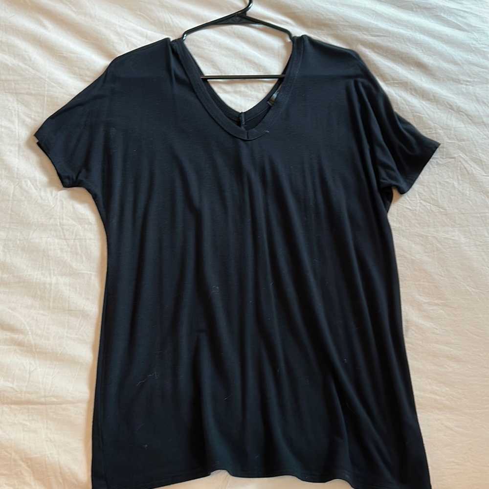 Missguided Black Top, Size 4